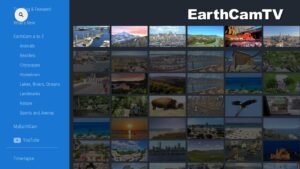 EarthCamTV 2 - главное окно приложения